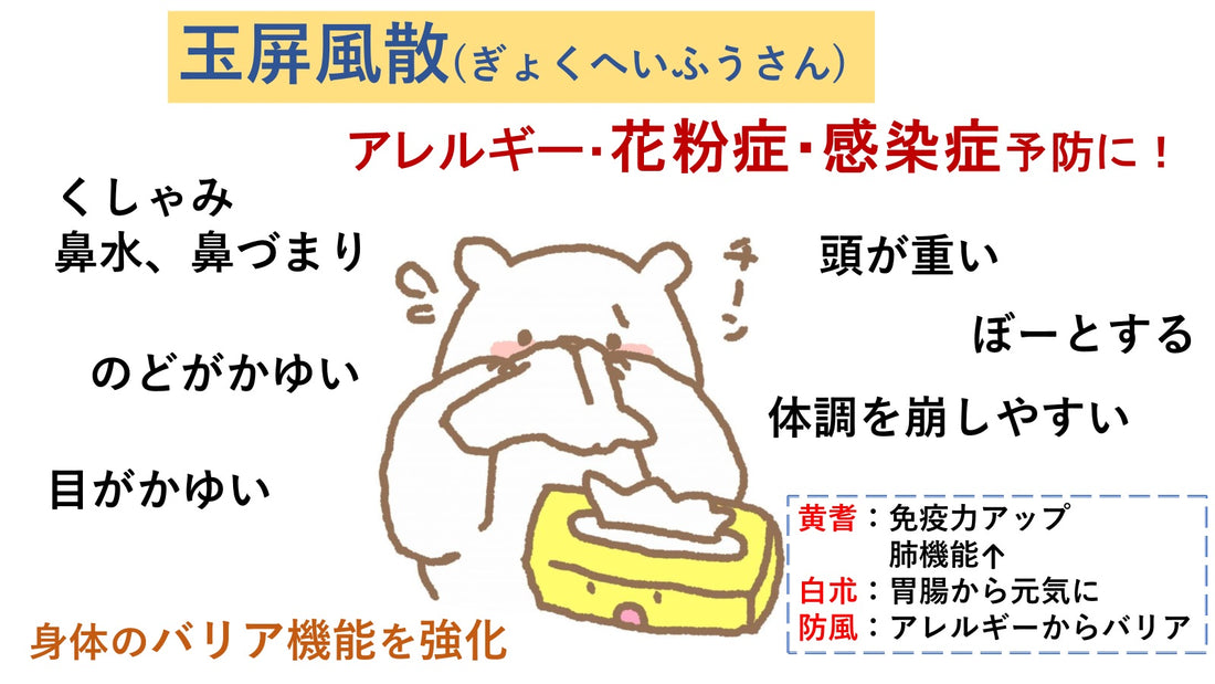花粉の気になる季節…しっかりバリアUPしてくれる漢方