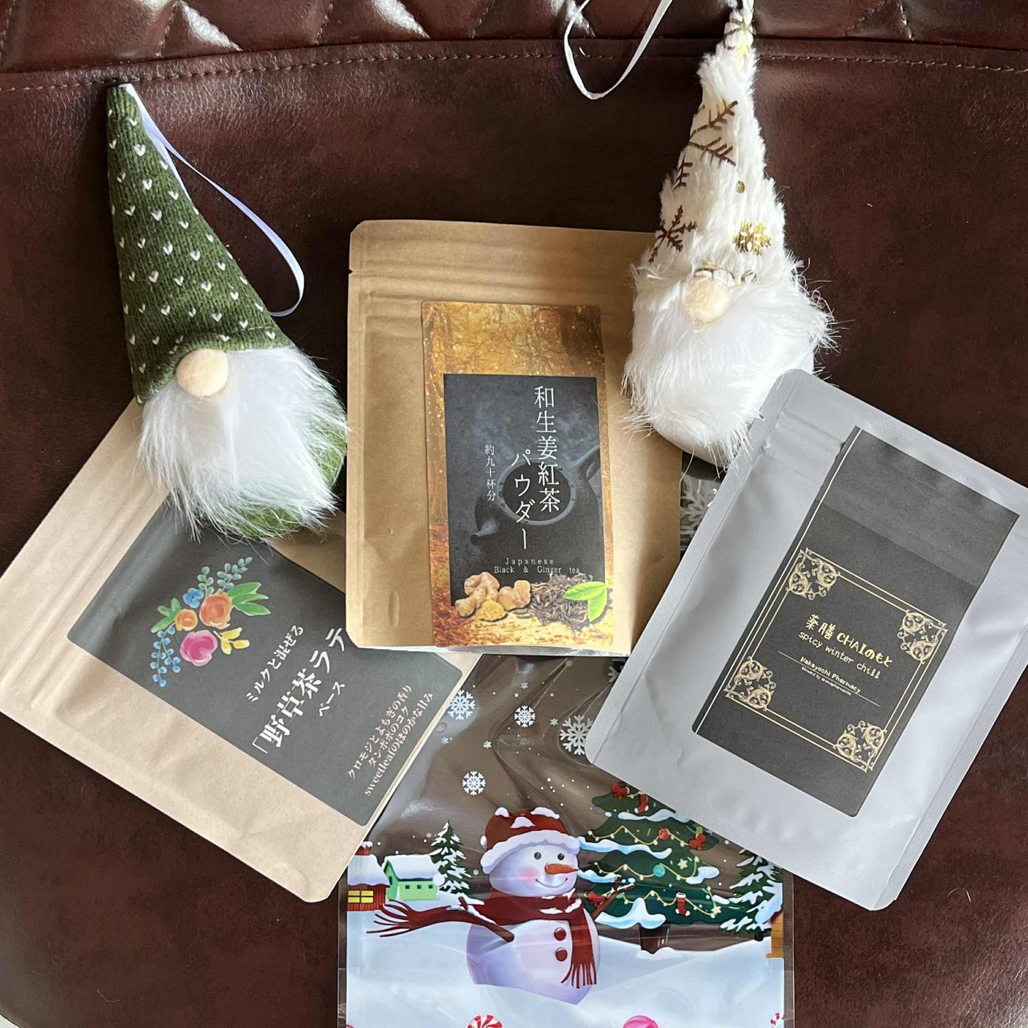 クリスマスギフト【 選べるぽかぽか薬膳パウダーティー&薬膳おやつセット】